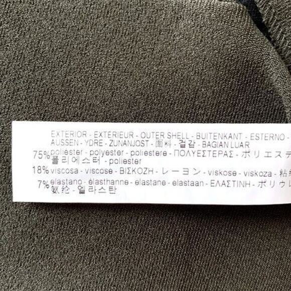 Zara Draped Wrap Look Mini Lined Skirt Back Zip Up Pockets XS Olive Green #3913 - Picture 7 of 15